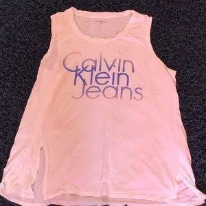 A Calvin Klein Jeans white tank top